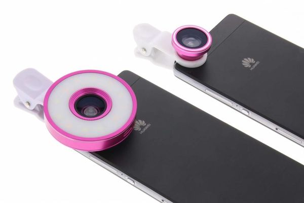 Roze 6 in 1 LED Multi-lens set