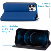 imoshion Slim Folio Bookcase iPhone 12 (Pro) - Donkerblauw