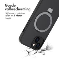 Accezz Ring Stand Backcover met MagSafe iPhone 13 - Zwart