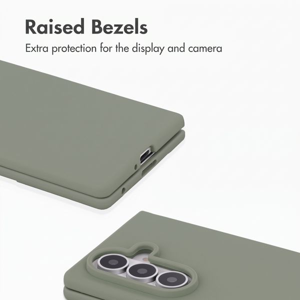 Accezz Liquid Silicone Case with MagSafe Samsung Galaxy Z Fold 8 Ultra - Cooper Green