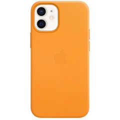 Apple Leather Backcover MagSafe iPhone 12 Mini - California Poppy