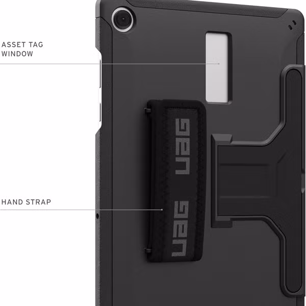 UAG Scout Backcover Handstrap Samsung Galaxy Tab A11 Plus / A9 Plus - Zwart