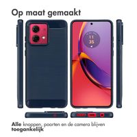 imoshion Brushed Backcover Motorola Moto G84 - Donkerblauw