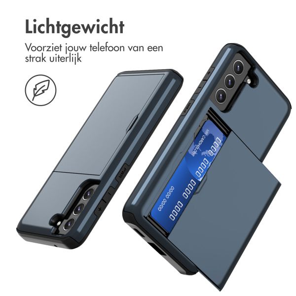 imoshion Backcover met pasjeshouder Samsung Galaxy S21 FE - Donkerblauw