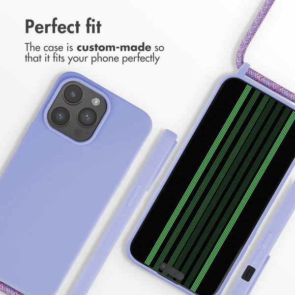 imoshion Silicone Case with Strap Apple iPhone 15 Pro Max - Purple