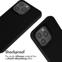 imoshion Silicone Case with Strap Apple iPhone 15 Pro Max - Black