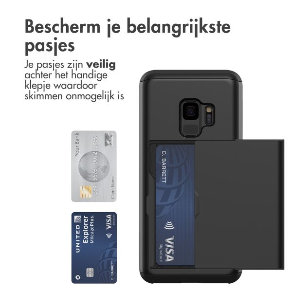 imoshion Backcover met pasjeshouder Samsung Galaxy S9 - Zwart