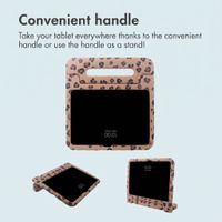 imoshion Kidsproof Design Back Cover with Handle Apple iPad 11 (2025) 11 inch A16 / iPad 10 (2022) 10.9 inch - Leopard Print