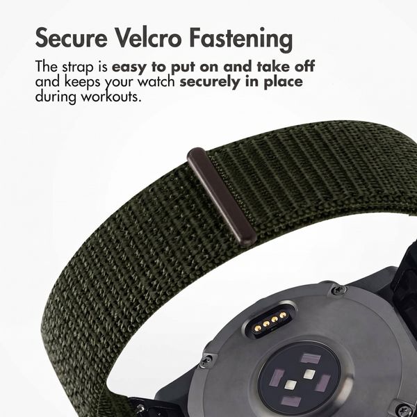 imoshion QuickFit® Nylon Band - Garmin 20 mm Connector - Size L/XL - Green