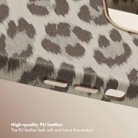 Selencia Sabi Back Cover Panther Print with MagSafe Apple iPhone 13 - Soft Ivory