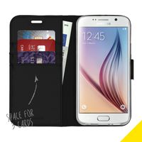 Accezz Wallet Softcase Bookcase Samsung Galaxy S6 - Zwart