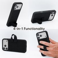 Callbuddy Hoesje met Strap Apple iPhone 17 Pro Max - Epic Black