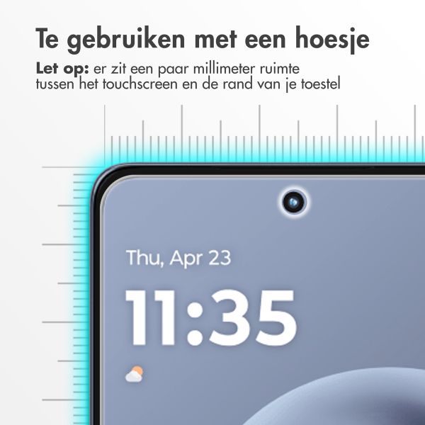 Accezz Gehard Glas Screenprotector voor de Motorola Moto G86 (Power)