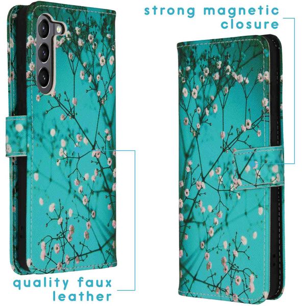 imoshion Design Softcase Bookcase Samsung Galaxy S23 Plus - Blossom