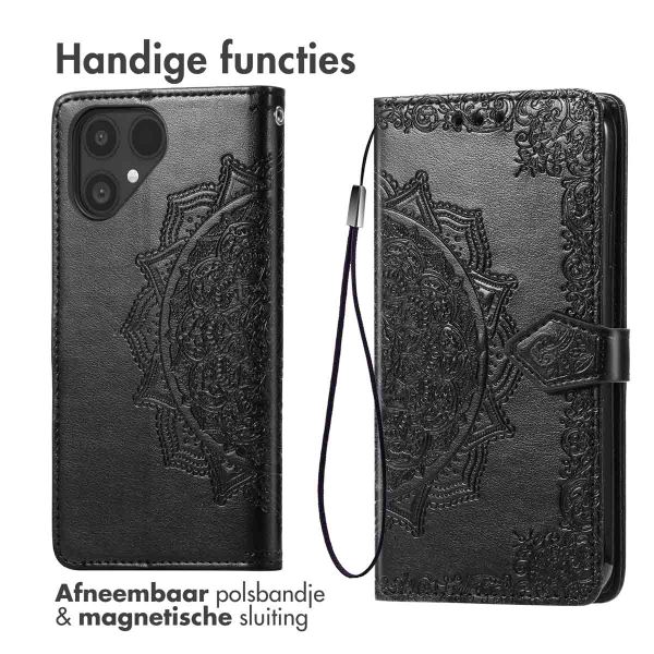 imoshion Mandala Bookcase Fairphone 6 - Zwart