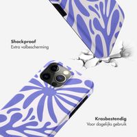 Selencia Vivid Backcover Apple iPhone 15 Pro Max - Modern Bloom Sapphire Blue