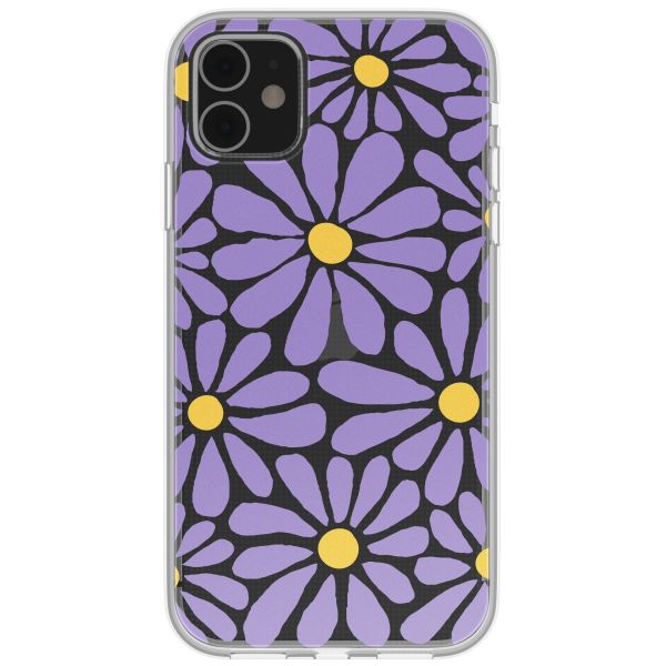 imoshion  Design hoesje iPhone 11 - Tropical Violet Flowers Connect