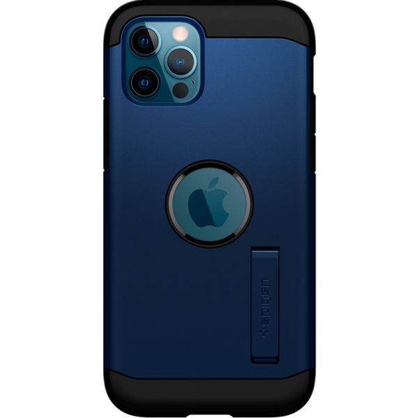 Spigen Tough Armor Backcover iPhone 12 (Pro) - Donkerblauw