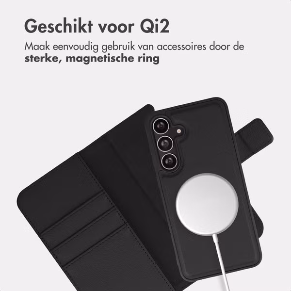 imoshion Uitneembare 2-in-1 Luxe Bookcase Samsung Galaxy S24 FE - Zwart