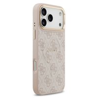 Guess Classic 4G Logo Backcover met MagSafe Apple iPhone 17 Pro - Roze
