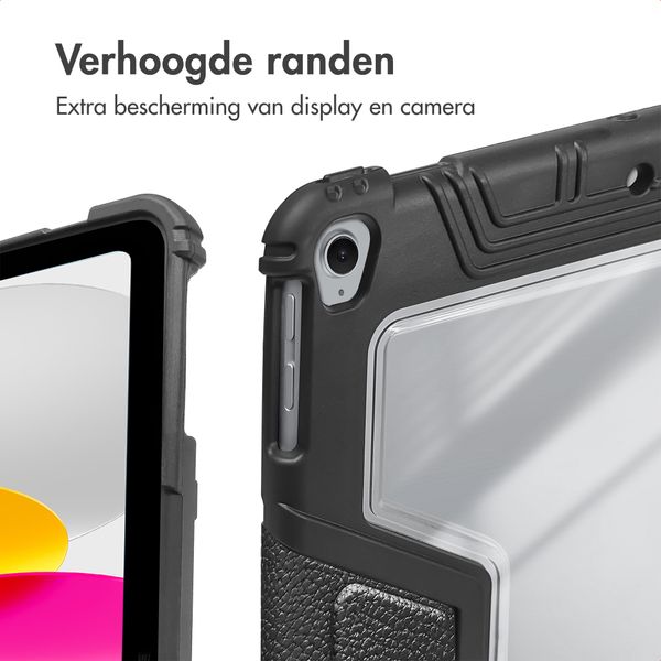 Accezz Rugged Trifold Bookcase Apple iPad 11 (2025) 11 inch A16 / iPad 10 (2022) 10.9 inch - Zwart