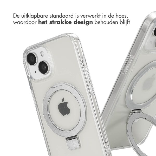 Accezz Ring Stand Backcover met MagSafe iPhone 15 - Transparant