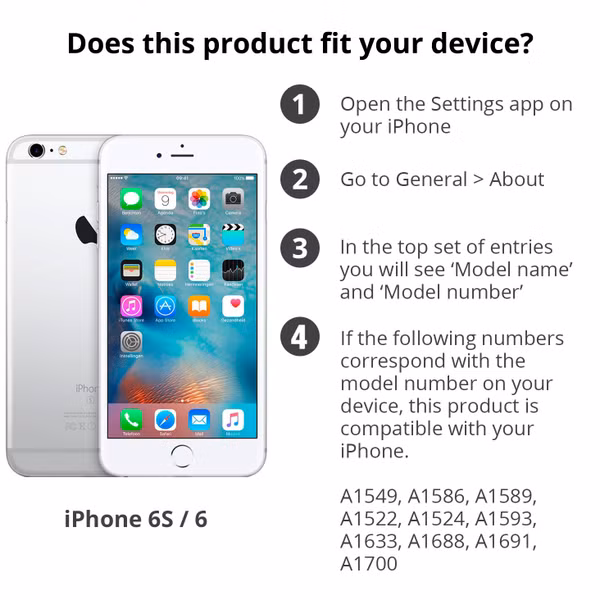 imoshion Backcover met koord Apple iPhone 6 / 6s - Zwart