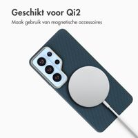 Accezz Mesh Backcover met MagSafe Samsung Galaxy S26 Ultra - Donkerblauw