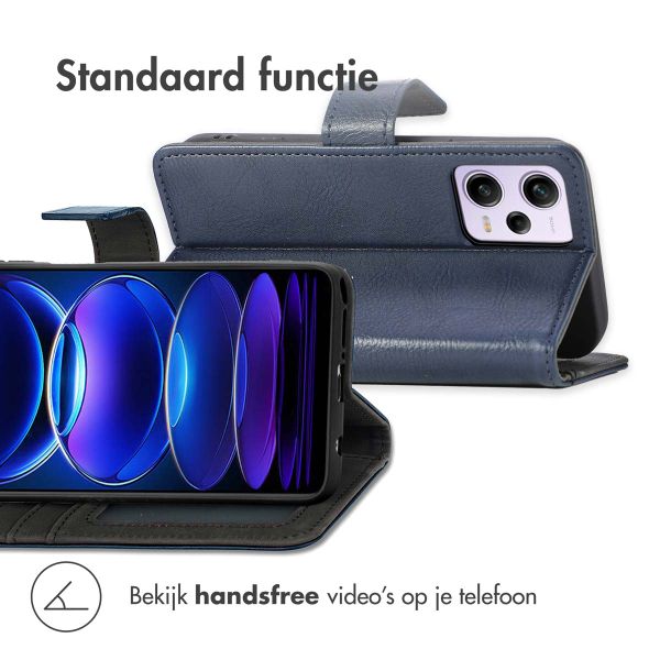 imoshion Luxe Bookcase Xiaomi Redmi Note 12 Pro (5G) - Donkerblauw