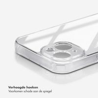 Selencia Mirror Backcover iPhone 15 - Hoesje met spiegel - Zilver