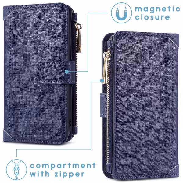 imoshion Luxe Portemonnee iPhone SE (2022 / 2020) 8 / 7 - Donkerblauw
