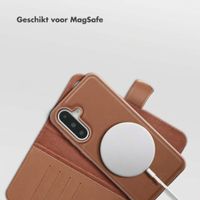 Selencia Olyn Uitneembare Bookcase met MagSafe Samsung Galaxy A36 - Bruin