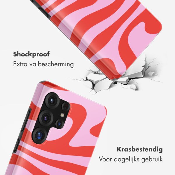 Selencia Vivid Backcover met MagSafe Samsung Galaxy S25 Ultra - Dream Swirl Pink