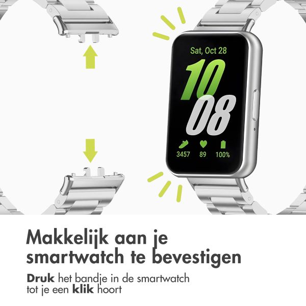 imoshion Stalen bandje Samsung Galaxy Fit 3 - Zilver