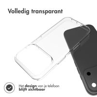 Accezz Clear Backcover Apple iPhone 17 Pro Max - Transparant
