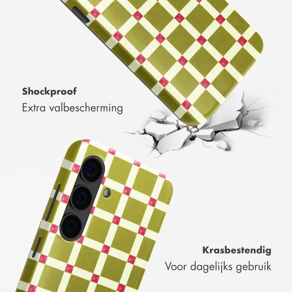 Selencia Vivid Backcover Samsung Galaxy S24 - Check This Olive