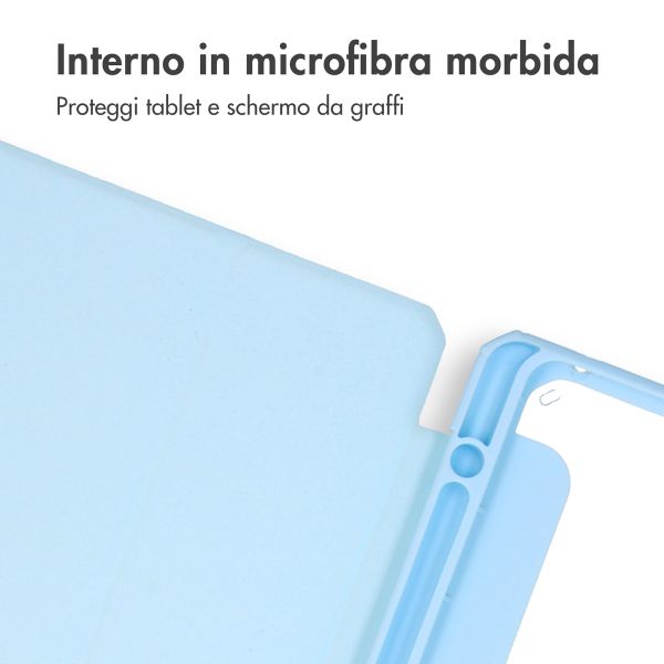 imoshion Trifold Hardcase Bookcase Samsung Galaxy Tab S9 11.0 inch - Lichtblauw