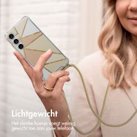 imoshion Design hoesje met koord Samsung Galaxy S24 - Beige Graphic