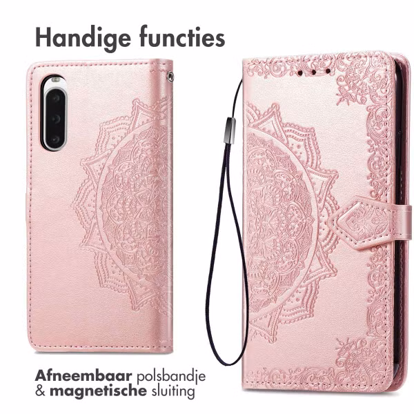 imoshion Mandala Bookcase Sony Xperia 10 V - Rosé Goud