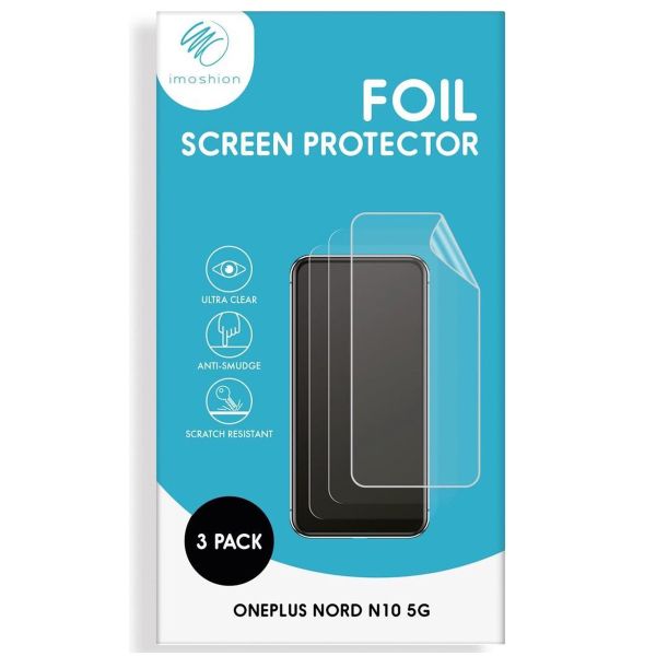 imoshion Screenprotector Folie 3 pack OnePlus Nord N10 5G