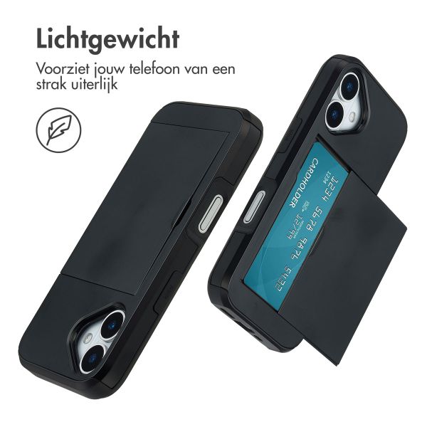 imoshion Backcover met pasjeshouder Apple iPhone 17 - Zwart