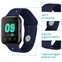 imoshion Siliconen bandje Oppo Watch 41 mm - Donkerblauw