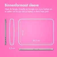 imoshion Fluffy Laptop hoes 15-16 inch - Laptopsleeve - Hot Pink