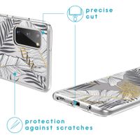 imoshion Design hoesje Samsung Galaxy S20 - Bladeren / Zwart