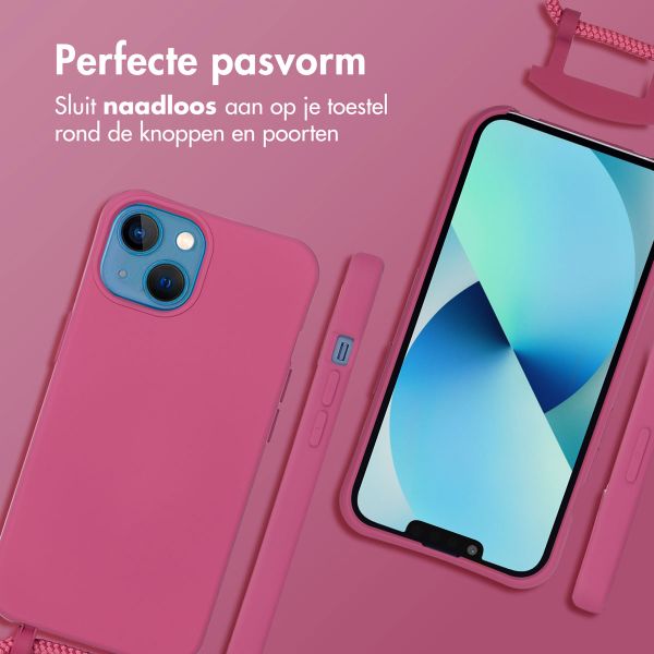 imoshion Color Backcover met afneembaar koord MagSafe Apple iPhone 13 - Raspberry