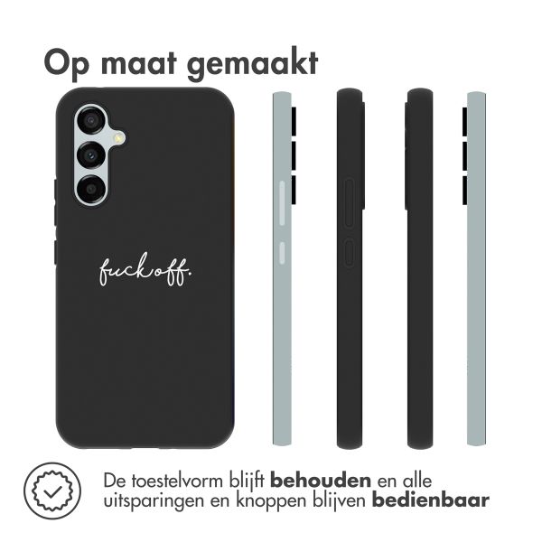 imoshion Design hoesje Samsung Galaxy A54 (5G) - Fuck Off - Zwart