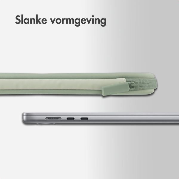 Accezz Laptophoes 13-14 inch - Laptopsleeve - Groen