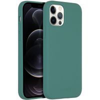 Accezz Liquid Silicone Back Cover with MagSafe Apple iPhone 12 (Pro) - Dark Green
