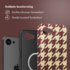 Selencia Vivid Backcover met MagSafe Apple iPhone 16e - Pied-de-Poule