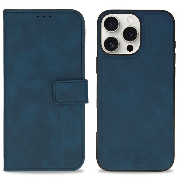 imoshion Uitneembare 2-in-1 Luxe Bookcase Apple iPhone 16 Pro Max - Blauw